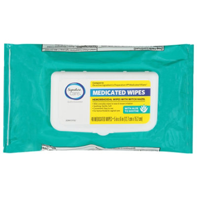 Signature Select/Care Hemorrhoidal Medicated Wipes - 48 CT - Image 4