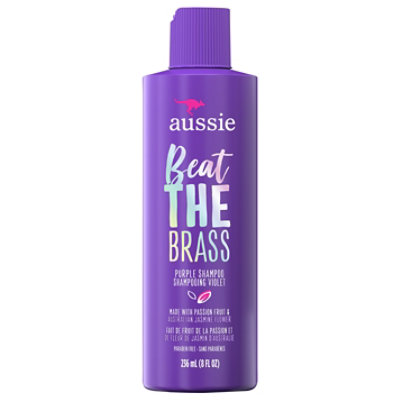 Aussie Beat the Brass Purple Shampoo for Color Treated Hair - 8 Fl. Oz.