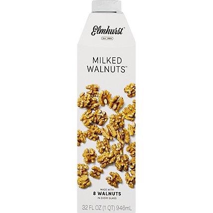 Elmhurst Milked Walnut Unsweetened - 32 Fl. Oz. - Image 1