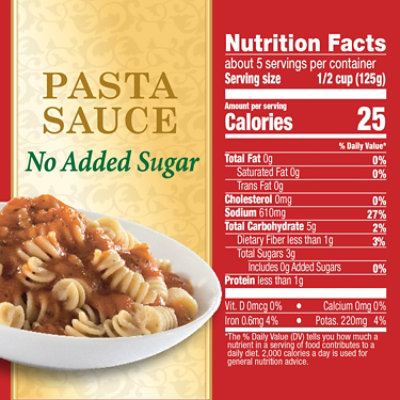 Hunt's No Added Sugar Premium Pasta Sauce - 24 Oz - Image 4