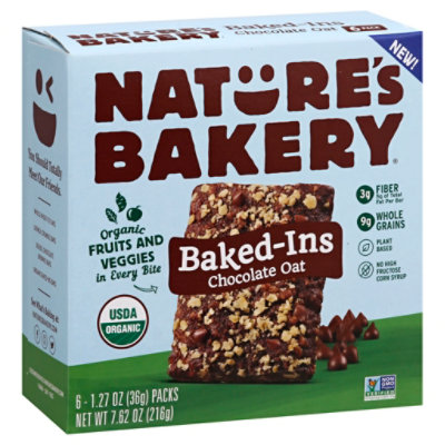 Natures Bakery Breakfast Bars Chocolate Oat 7 62 Oz Shaw S