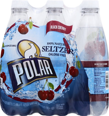 Polar Seltzer Cherry Black - 6-16.9 FZ - Image 2