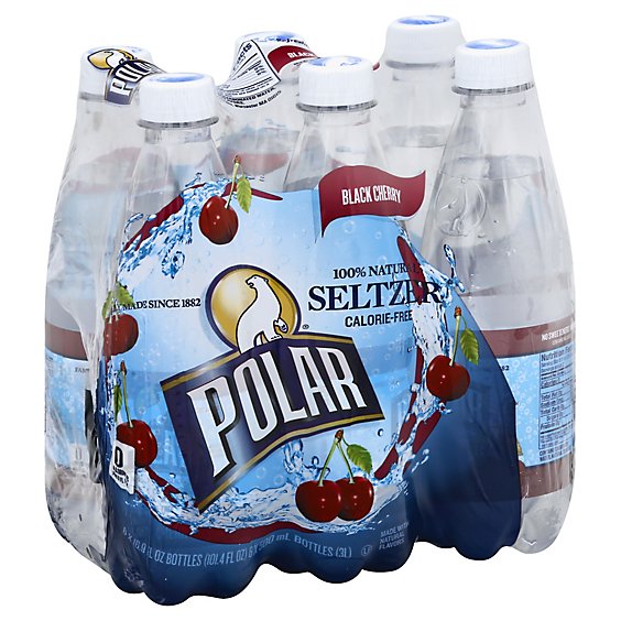 Polar Seltzer Cherry Black - 6-16.9 FZ