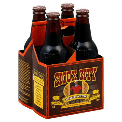 Sioux City Soda Root Beer - 4-12 FZ - Image 1