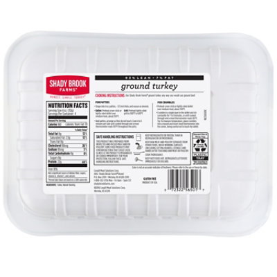 Shady Brook Farms 93% Lean 7% Fat Ground Turkey Tray - 1 Lb - Image 2