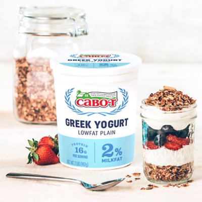 Cabot Creamery 2% Plain Greek Style Yogurt - 32 OZ - Image 3