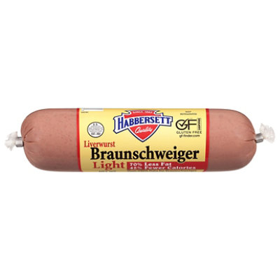 Habbersett Lt Liverwurst Chub - 8 OZ - Image 1
