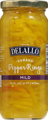 Delallo Banana Pepper Ring Mild - 16 OZ - Image 2