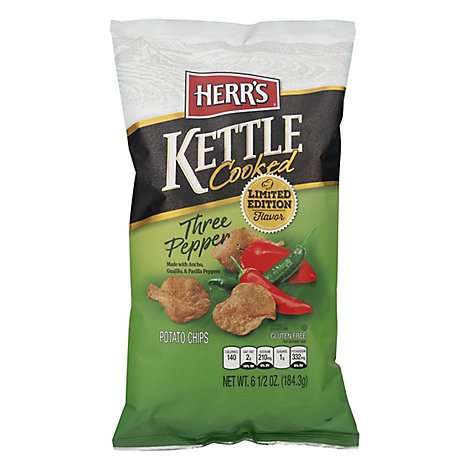 Herrs Kettle Pepper Chips - 6.5 OZ
