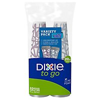 Dixie To Go Paper Cups & Lids - 20 CT - Image 3