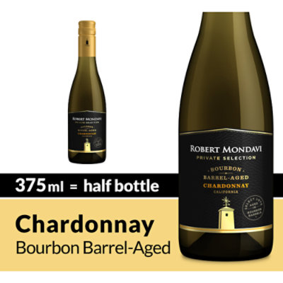 Robert Mondavi Private Selection Bourbon Barrel Aged Chardonnay White Wine - 375 Ml - Image 1