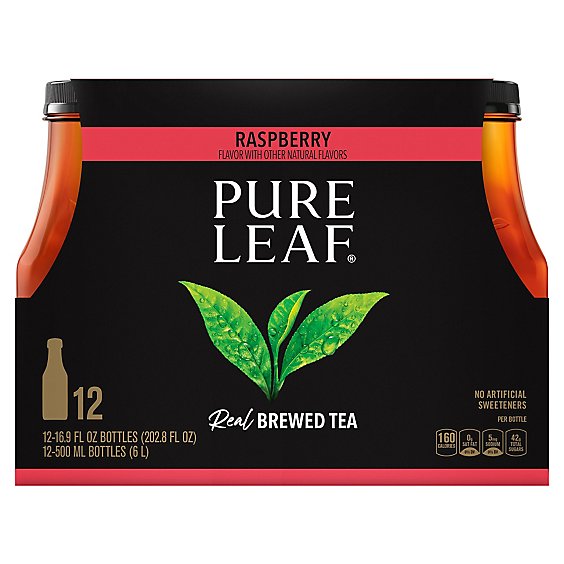Pure Leaf Iced Tea Raspberry 16.9 Fluid Ounce Pet Bottle 12 Pack - 12-16.9 FZ