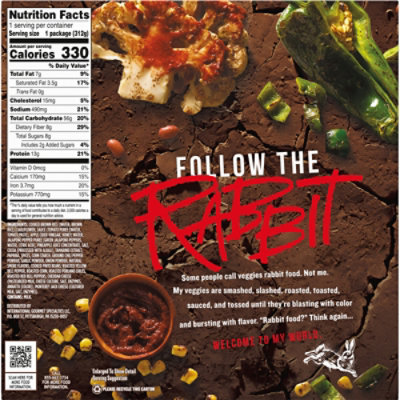 Fat Rabbit Smoky Mole Madness with Roasted Vegetables Frozen Meal - 11 Oz - Image 2