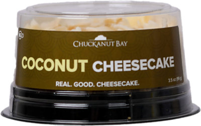 Fresh Baked 3 Inch Coconut Cheesecake - 3.50 Oz - Image 1