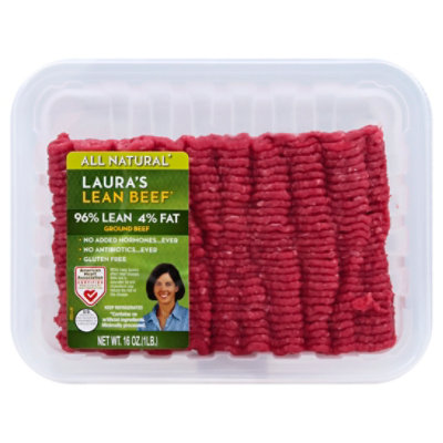 Lauras 96 Lean Ground Beef 4 Fat 1 LB Safeway   970035009 ECOM