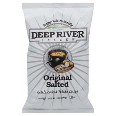 Deep River Snacks Salted Original Kettle Cooked Potato Chips - 5 Oz - Image 1