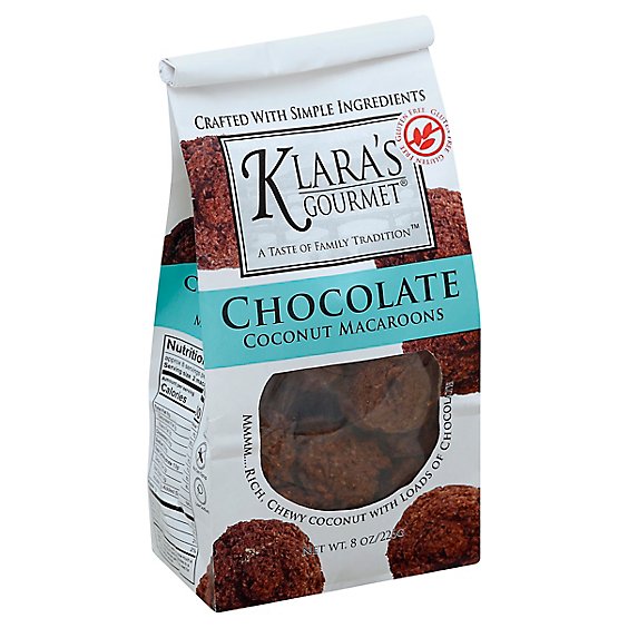 Klaras Cookie Macaroon Chocolate - 8 OZ