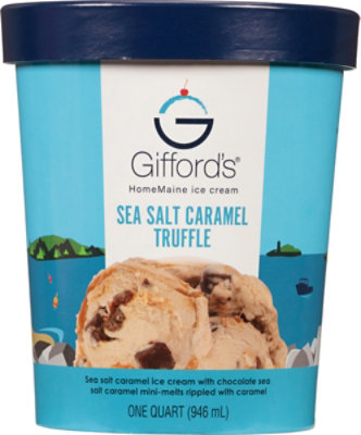 Giffords Sea Salt Caramel Truffle Ice Cr - QT - Image 2