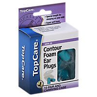 Top Care Ear Plugs Comfort Foam 10 Pair - Each - Image 1