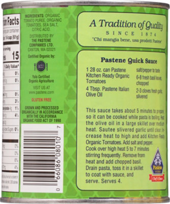 Pastene Tomatoes Organic - 28 OZ - Image 6