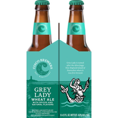 Cisco Brewers Grey Lady Wheat Ale Bottles - 6-12 Fl. Oz. - Image 2