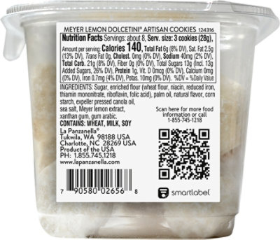 La Panzanilla Cookie Lemon Dolcetini - 8 OZ - Image 6