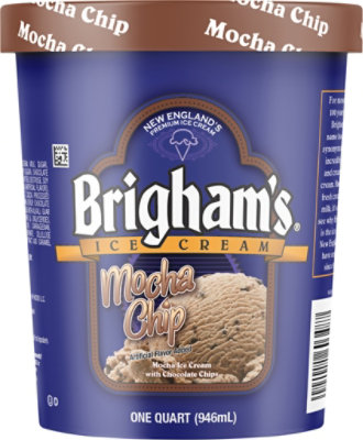 Brigham's Mocha Chip Ice Cream - 1 Quart - Image 6