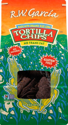 Rw Garcia Chip Tortilla Corn Blue - 16 OZ - Image 2