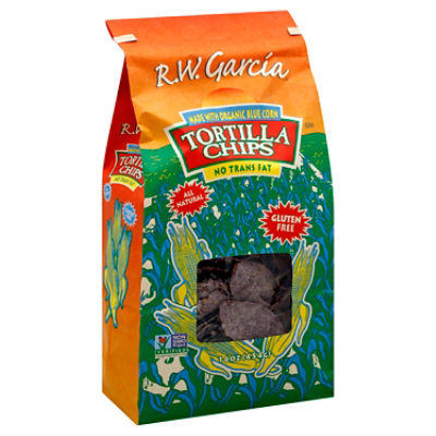 Rw Garcia Chip Tortilla Corn Blue - 16 OZ - Image 1