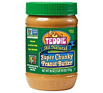 Teddie Natural Super Chunky Peanuit Butter - 26 OZ