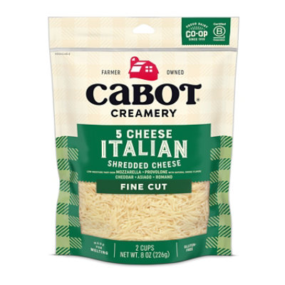 Cabot Creamery Creamery Italian Cheese Shred - 8 OZ - Image 1