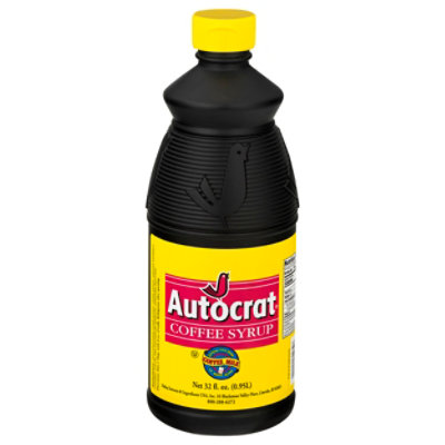 Autocrat Coffee Coffee Milk Modifier Syrup Plastic Bottle - 32 OZ - Image 3