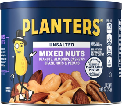 Planters Nuts Unsalted Mixed - 10.30 OZ - Image 2