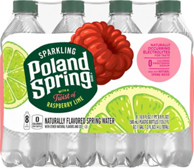 Poland Spring Sparkling Raspberry-lime - 8-16.9 FZ - Image 6