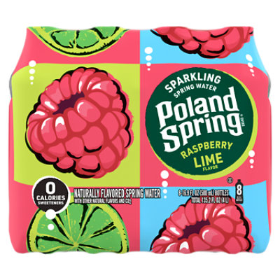 Poland Spring Sparkling Raspberry-lime - 8-16.9 FZ - Image 2