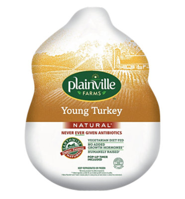 Plainville Farms Organic Whole Young Turkey Fresh - Weight Between 10-16 Lb - Image 1