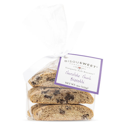 Bisousweet Confections Chocolate Chunk Biscotti 6pk - 9 OZ - Image 1