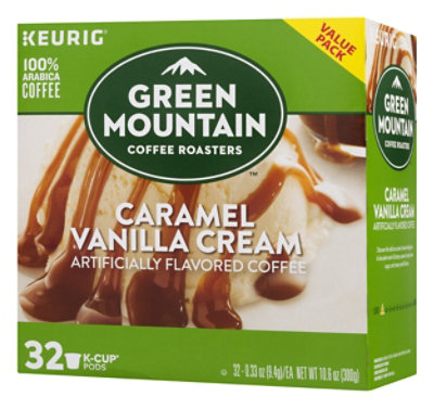 Green Mountain Coffee Roasters Caramel Vanilla Cream Light Roast Coffee K Cup Pods - 32 Count - Image 4