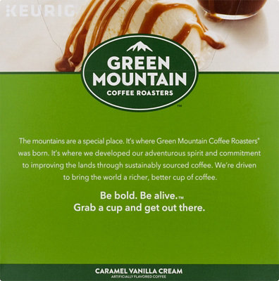 Green Mountain Coffee Roasters Caramel Vanilla Cream Light Roast Coffee K Cup Pods - 32 Count - Image 2