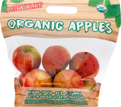 Apples Honeycrisp Pouch Organic 2lb - 2 LB - Image 2