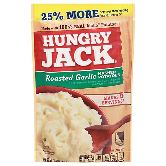 Hungry Jack Roasted Garlic Mashed Potatoes Pouch - 5 OZ