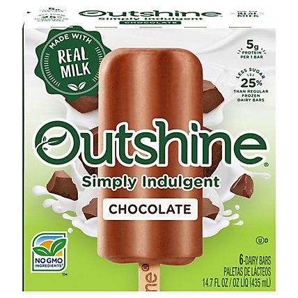 Outshine Simply Indulgent Chocolate - 6-2.45 FZ - Image 3