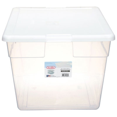 Sterilite Box Storage White - EA - starmarket