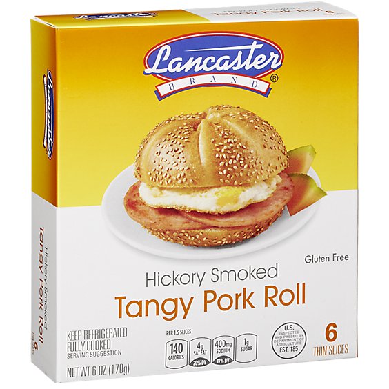 Lancaster Pork Roll Thin Tangy - 6 OZ