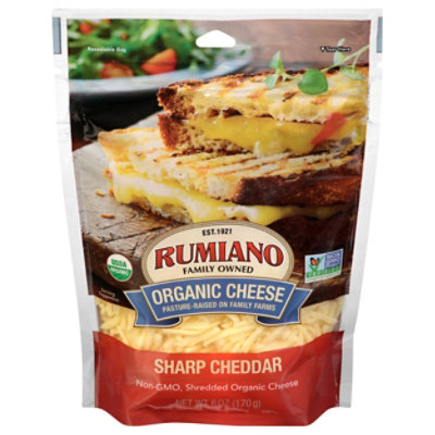 Rumiano Family Cheese Shrp Chdr Shrd Org - 6 OZ - Image 3