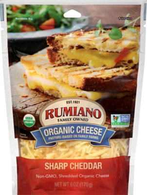 Rumiano Family Cheese Shrp Chdr Shrd Org - 6 OZ - Image 2