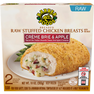 Barber Foods Stuffed Chicken Breasts Creme Brie Apple - 2 Count - Image 1
