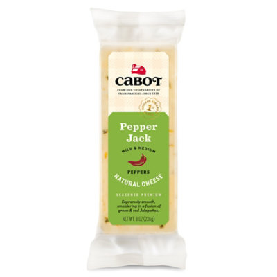 Cabot Creamery Pepper Jack Bar - 8 OZ - Image 1