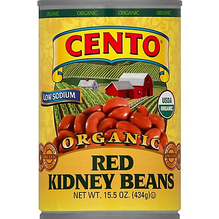 Cento Organic Low Salt Red Kidney Beans - 15.5 Oz - Image 2