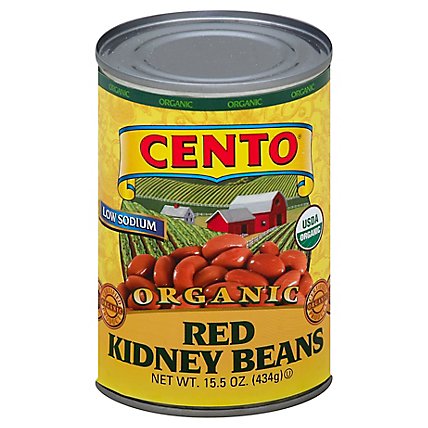 Cento Organic Low Salt Red Kidney Beans - 15.5 Oz - Image 1